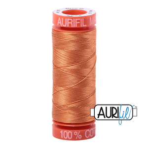 Aurifil 50 wt. 5009 in Small Medium Orange