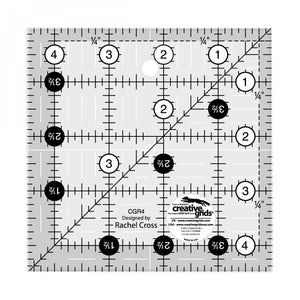 Creative Grids Quilt Ruler 4-1/2in Square # CGR4