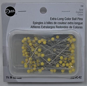 Dritz Color Ball Pins 1 3/4"  250 ct
