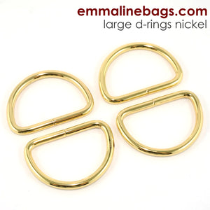 Emmaline D-Rings - 1.5 inch (38mm)