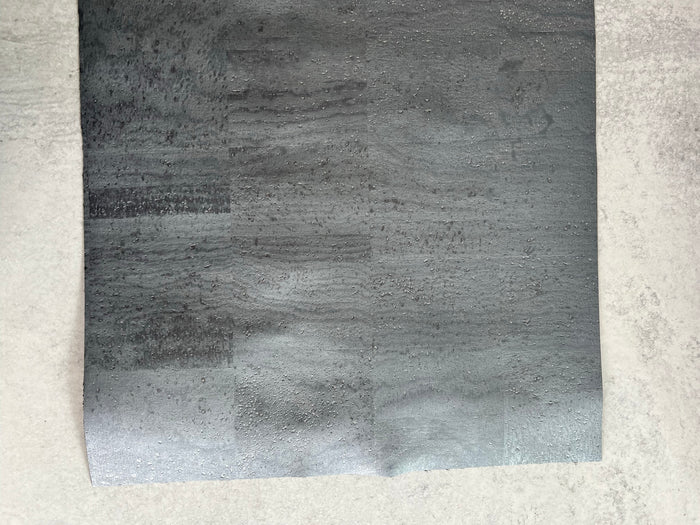 Cork Fabric in Pearl Charcoal Grey