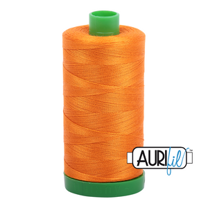 Aurifil 40 wt. 1133 in Bright Orange