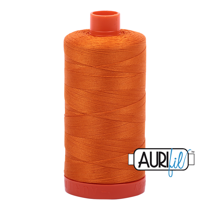 Aurifil 50 wt. 1133 in Large Bright Orange