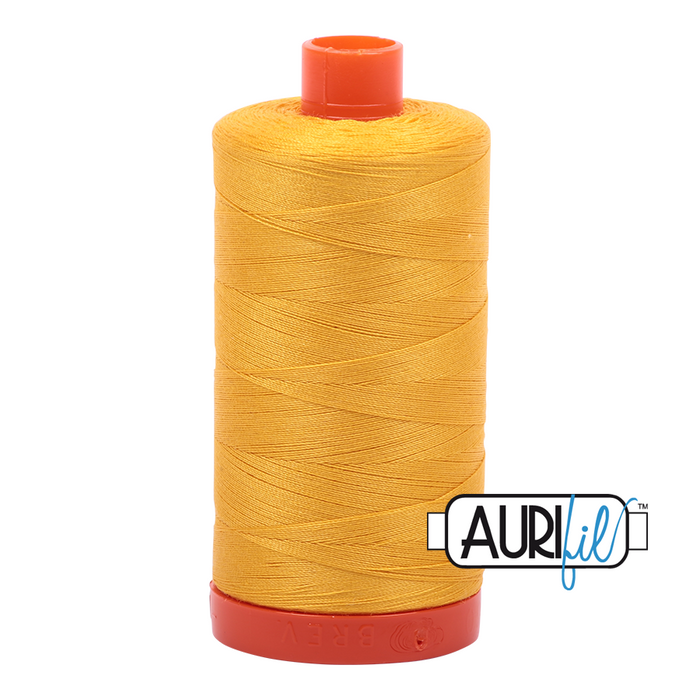 Aurifil 50 wt. 1135 in Large, Pale Yellow