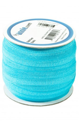 by Annie Fold-Over Elastic in Parrot Blue