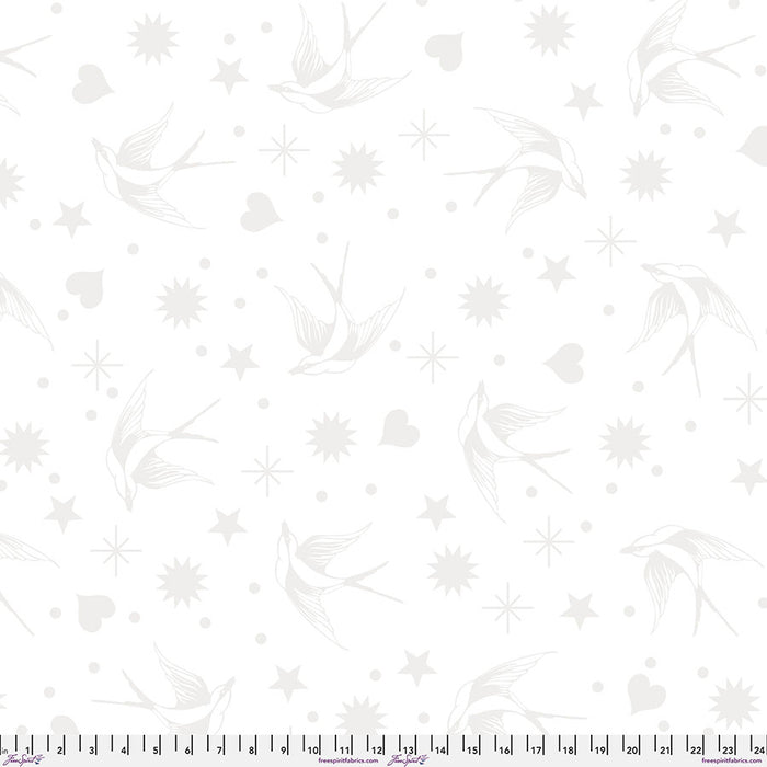 Tula Wide Back Fabrics - Fairy Flakes XL in Snowfall - Half Yard