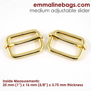 Emmaline Adjustable Sliders - 1 inch (25mm)