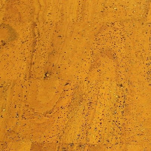 Cork Fabric in Surface Mustard