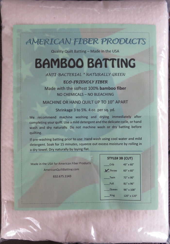 Bamboo Batting - Throw Size