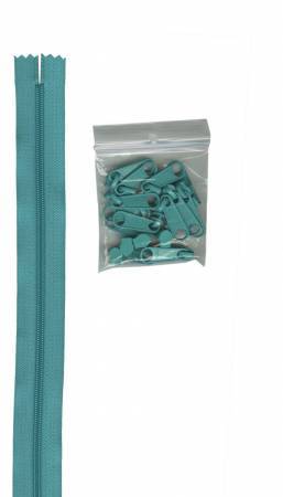 by Annie Zipper in Turquoise - 4 yds – Threaded Lines