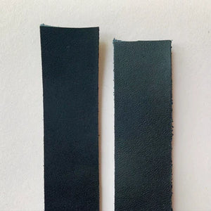 sewhungryhippie 3/4" Leather Strap Black