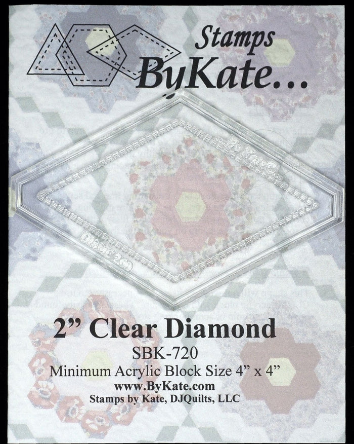 Stamps by Kate - 2" Diamond Acrylic Stamp