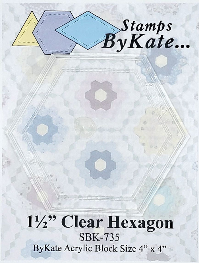 Stamps by Kate - 1 1/2" Hexagon Acrylic Stamp