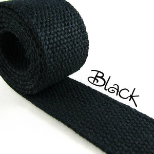 Cotton Webbing - Black