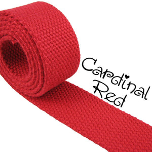 Cotton Webbing - Cardinal Red