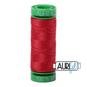 Aurifil 40 wt. 2265 in Lobster Red