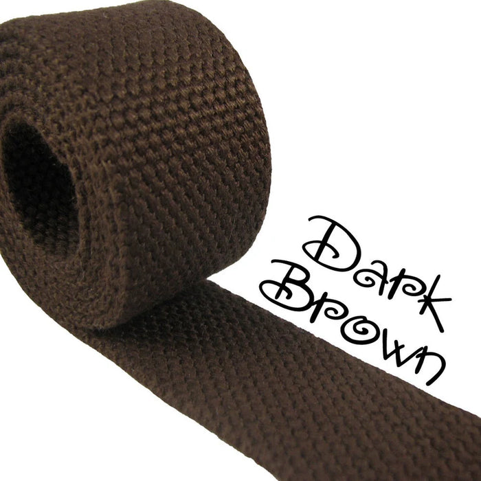 Cotton Webbing - Dark Brown