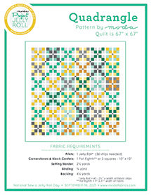 Quadrangle Jelly Roll Pattern - PDF