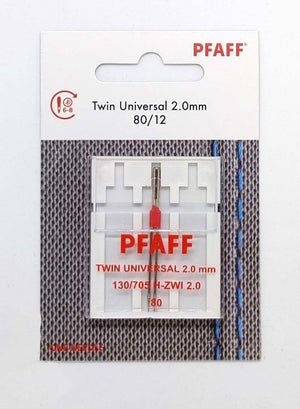 Pfaff - Twin Universal Needles 2.0mm 80/12